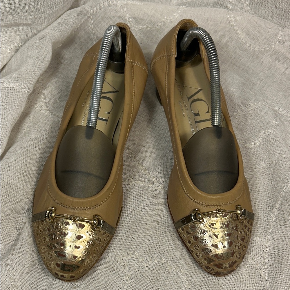 AGL made in Italy leather elegant classic shoes